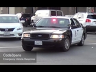 LAPD Slicktop Police Car -- Steady Burn Red Light