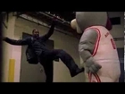 Houston Rockets Mascot scares the sh*t out of Dwight Howard and other players