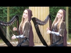 LORD OF THE RINGS Medley (Harp Twins electric) Camille and Kennerly
