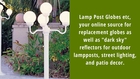 Buy Outdoor Globe Post Lighting online | Lamp Post Globes etc